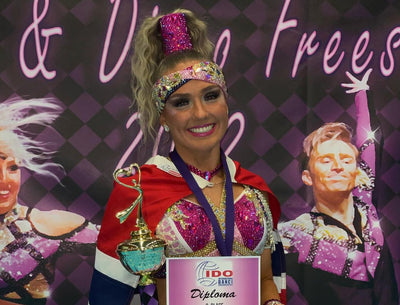 Selina Jappée our silver medalist in disco solo adult 1B✨🤩Proud of you!